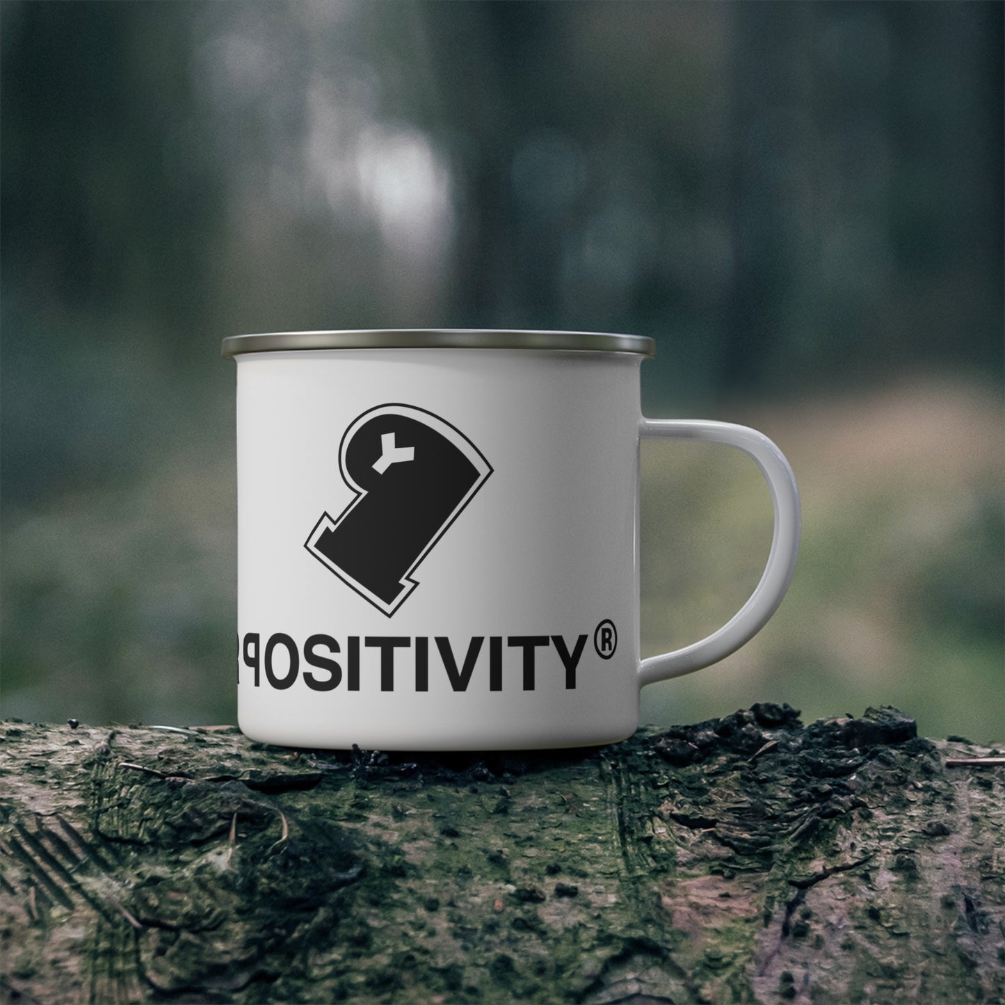 Protect Your Positivity® Enamel Camping Mug