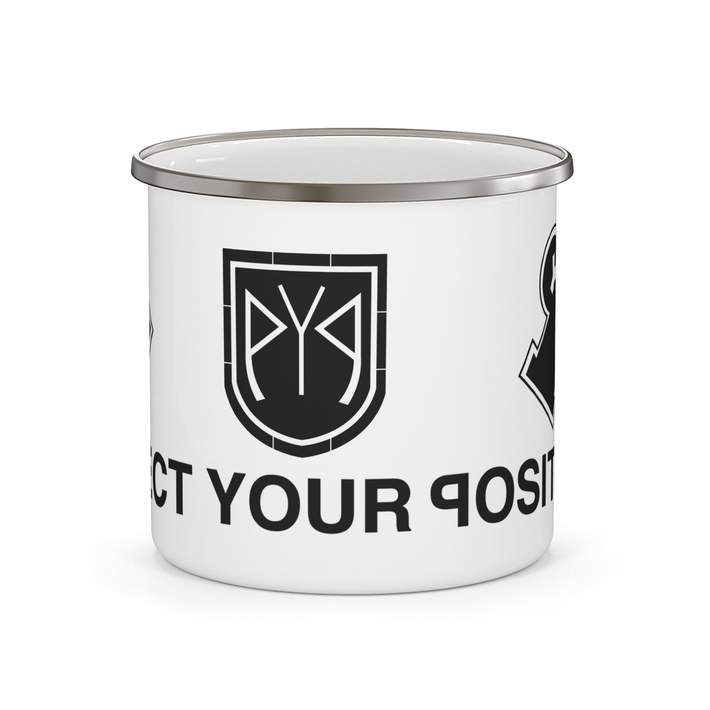 Protect Your Positivity® Enamel Camping Mug